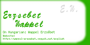 erzsebet wappel business card